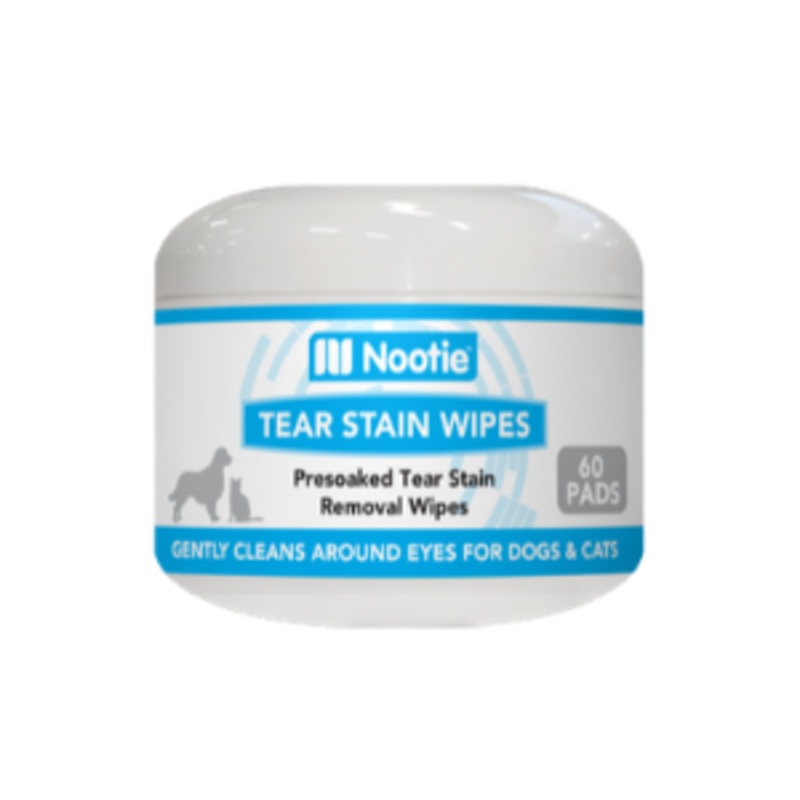 Nootie Tear Stain Wipes for Dogs & Cats, 60 Ct