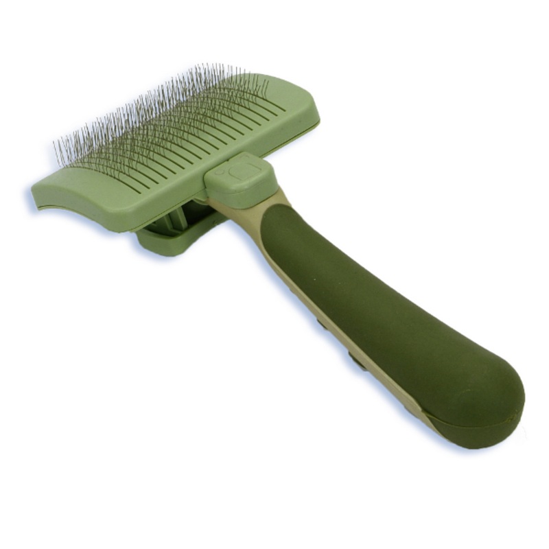 Safari Dog Self-Cleaning Slicker Brush Small