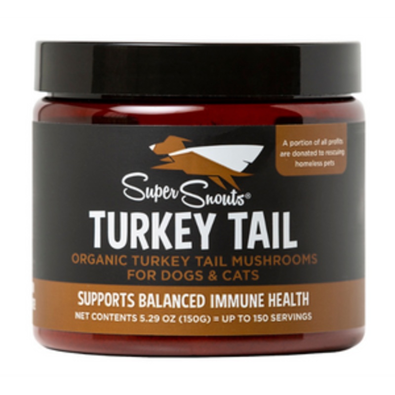 Super Snouts Organic Turkey Tail Mushrooms Supplement for Dogs & Cats 75 gram