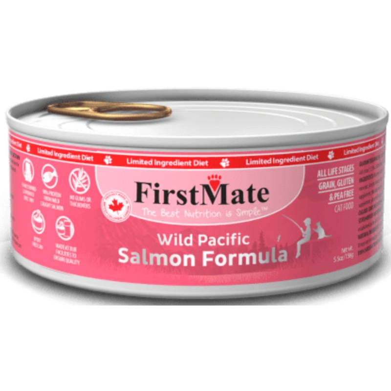 FirstMate Limited Ingredient Salmon Formula Canned Cat Food 5.5 oz