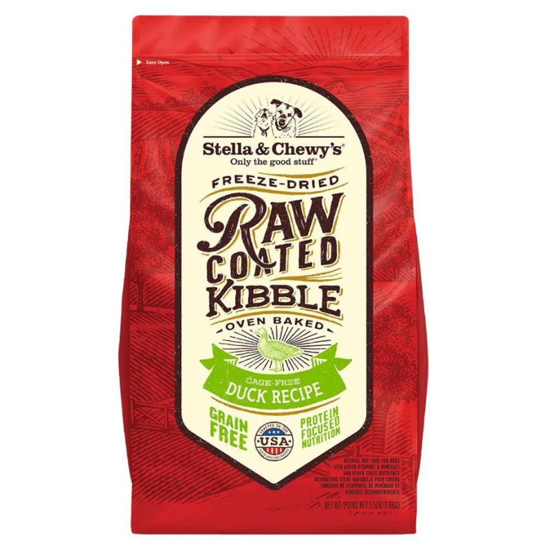 Stella & Chewy’s Cage-Free Duck Recipe Raw Coated Kibble Dry Dog Food 3.5 lbs
