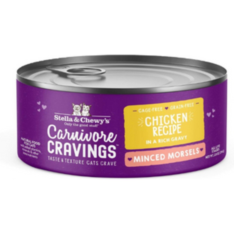 Stella & Chewy’s Carnivore Cravings Cage-Free Chicken Flavored Minced Wet Cat Food 2.8 oz