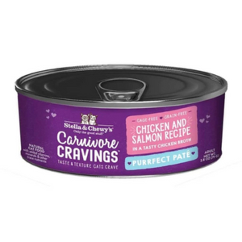 Stella & Chewy’s Carnivore Cravings Pate Chicken & Salmon Recipe Cat Food 2.8 oz