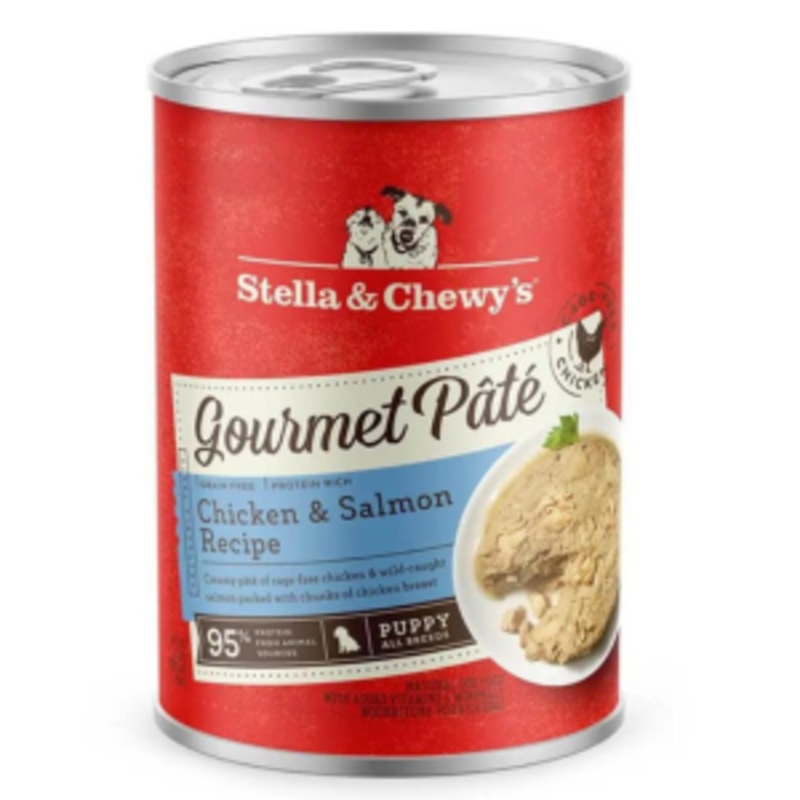 Stella & Chewy’s Gourmet Pate Puppy Chicken & Salmon Dog Food 12.5 oz