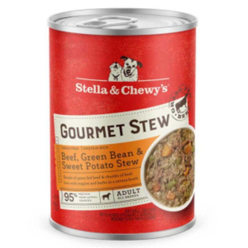 Stella & Chewy’s Gourmet Stew Beef, Green Bean & Sweet Potato Dog Food 12.5 oz