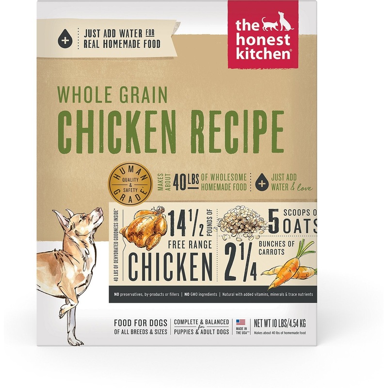 The Honest Kitchen Whole Grain Chicken Recipe Dehydrated Dog Food 4 lbs