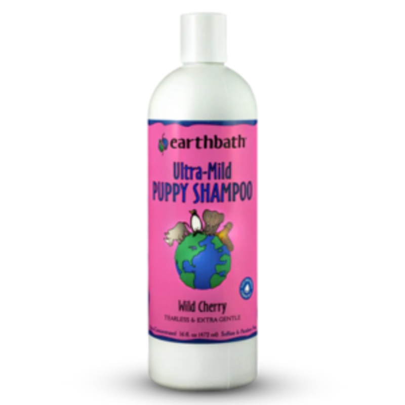 Earthbath Ultra Mild Puppy Shampoo Wild Cherry for Dogs, 16-oz bottle