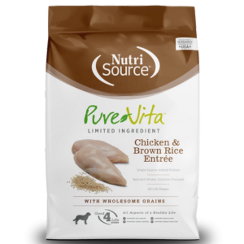 PureVita Chicken & Brown Rice Dry Dog Food 5 lbs (OLD)