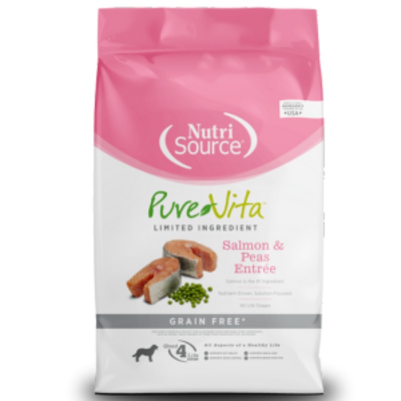PureVita Grain-Free Salmon & Pea Dry Dog Food 5 lbs