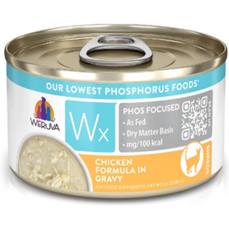 Weruva Cat WX Phos Focused Chicken in Gravy Canned Cat Food 3 oz