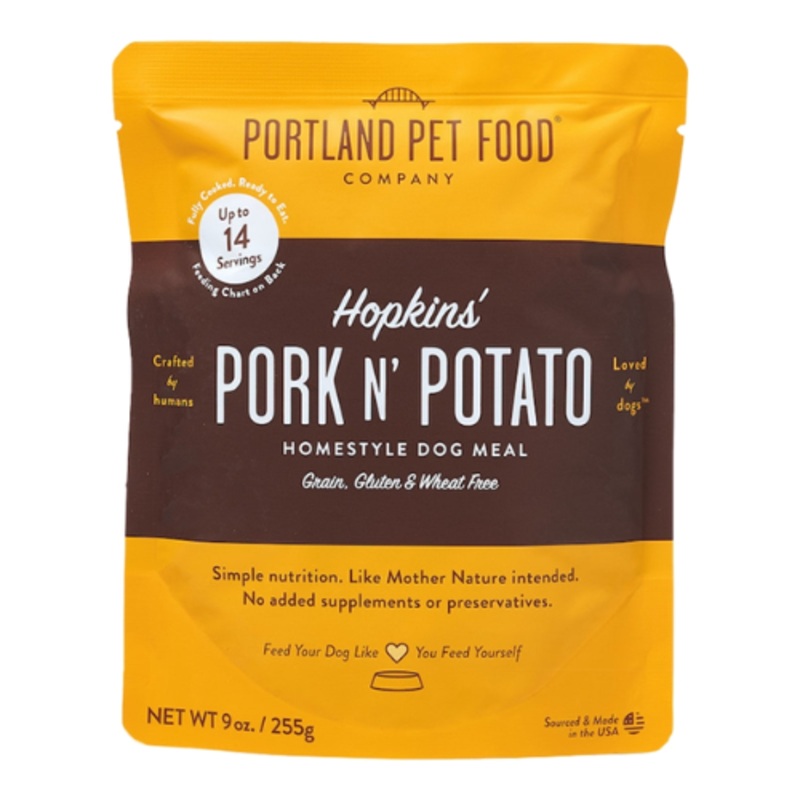 Portland Pet Gently Cooked Hopkin’s Grain-Free Pork & Potato Dog Food 9oz