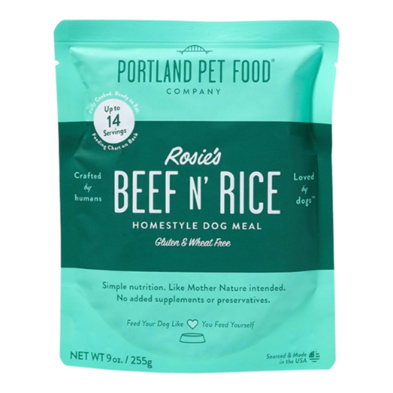 Portland Pet Gently Cooked Rosie’s Beef & Rice Dog Food 9oz