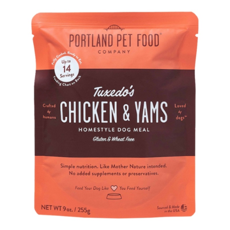 Portland Pet Gently Cooked Tuxedo’s Chicken & Yam Dog Food 9oz