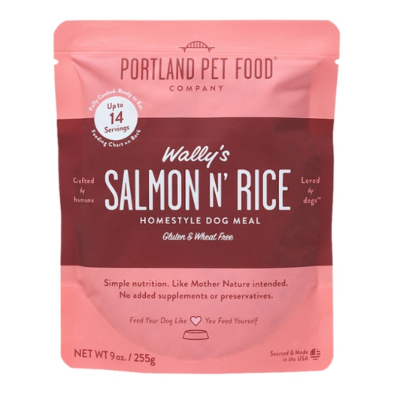 Portland Pet Gently Cooked Wally’s Salmon & Rice Dog Food 9oz