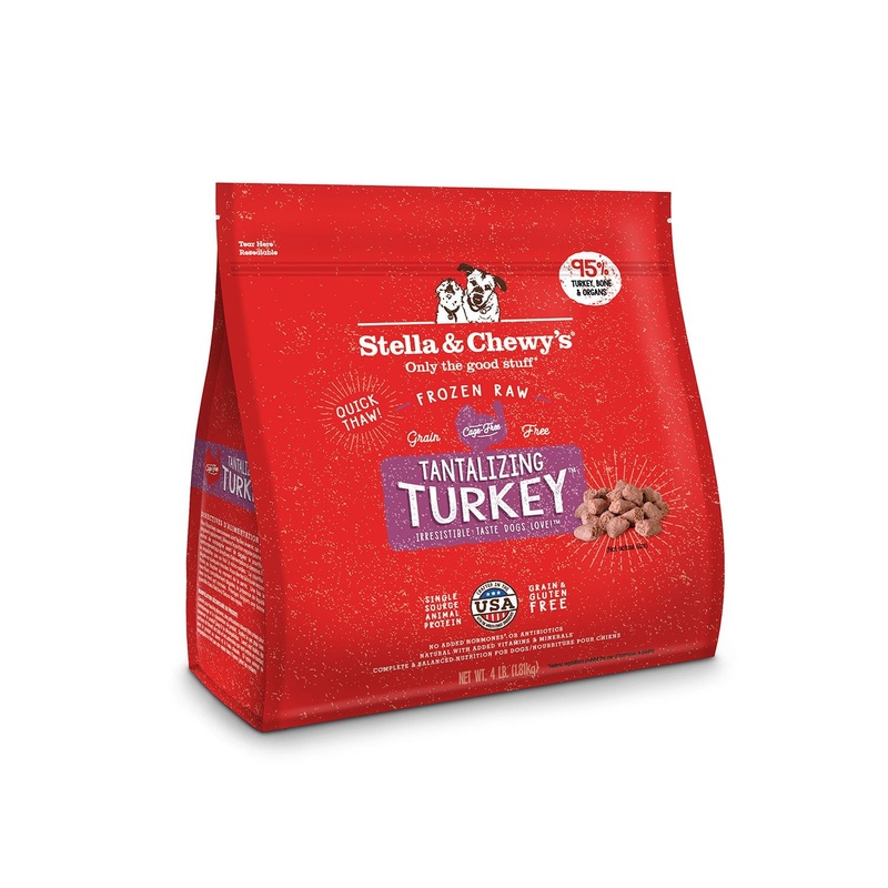 Stella & Chewy’s Dog Raw Turkey Morsels 4lb