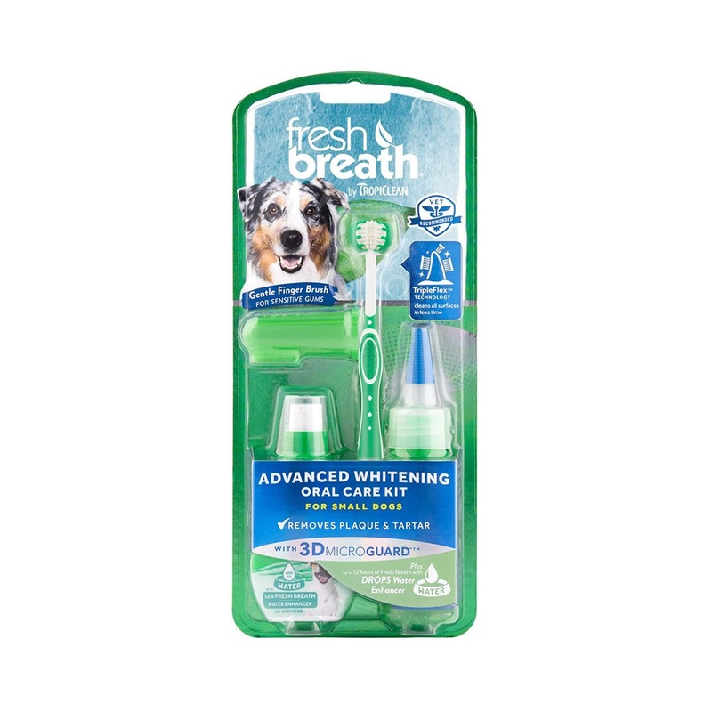 TropiClean Fresh Breath Advanced Whitening Oral Care Kit