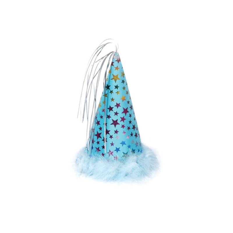 Charming Pet Party Hat Blue SM