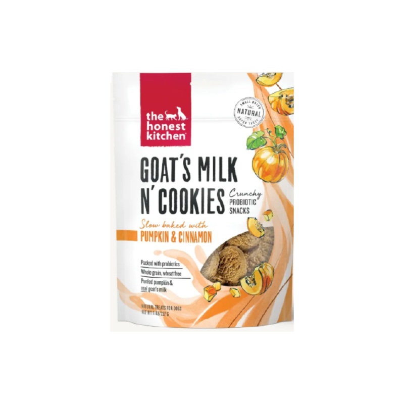 The Honest Kitchen Goat’s Milk & Cookies w/ Pumpkin & Cinnamon Dog Treats 8 oz