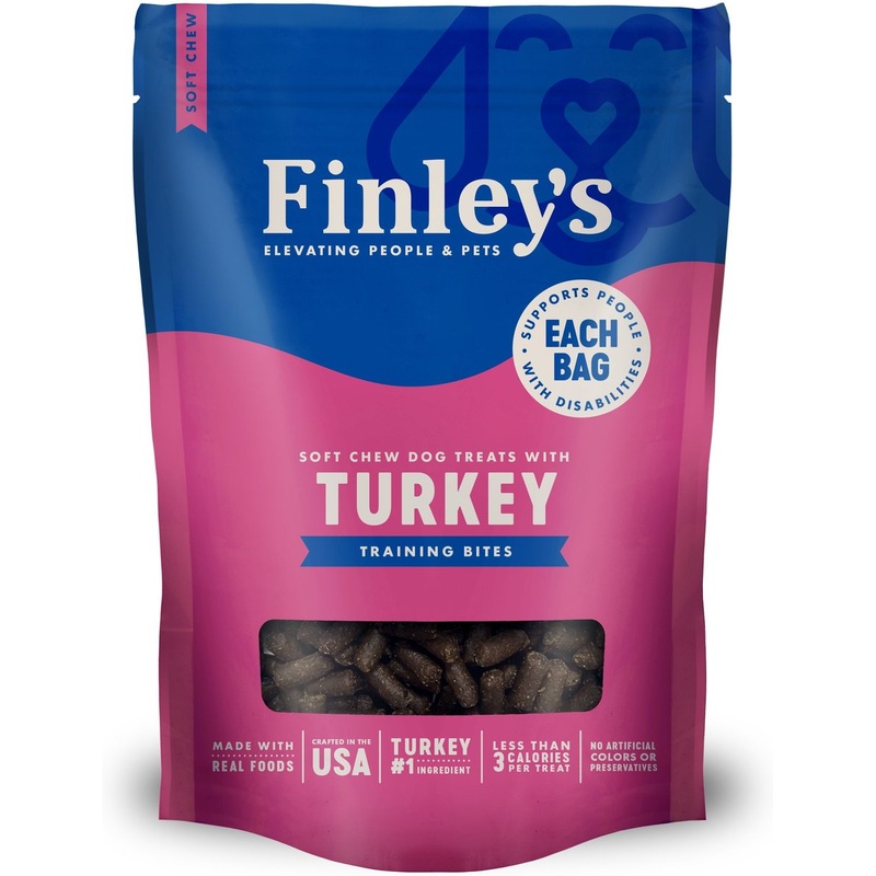 Finley’s Barkery Turkey Recipe Training Bites Dog Treats 6 oz