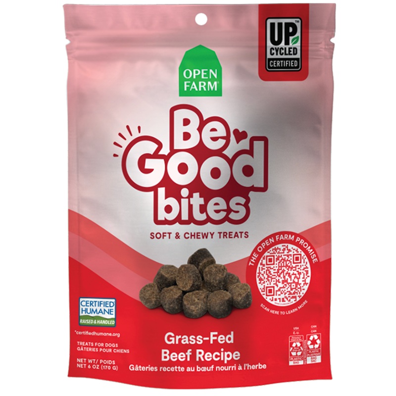 Open Farm Be Good Bites Grass-Fed Beef Dog Treats 6 oz