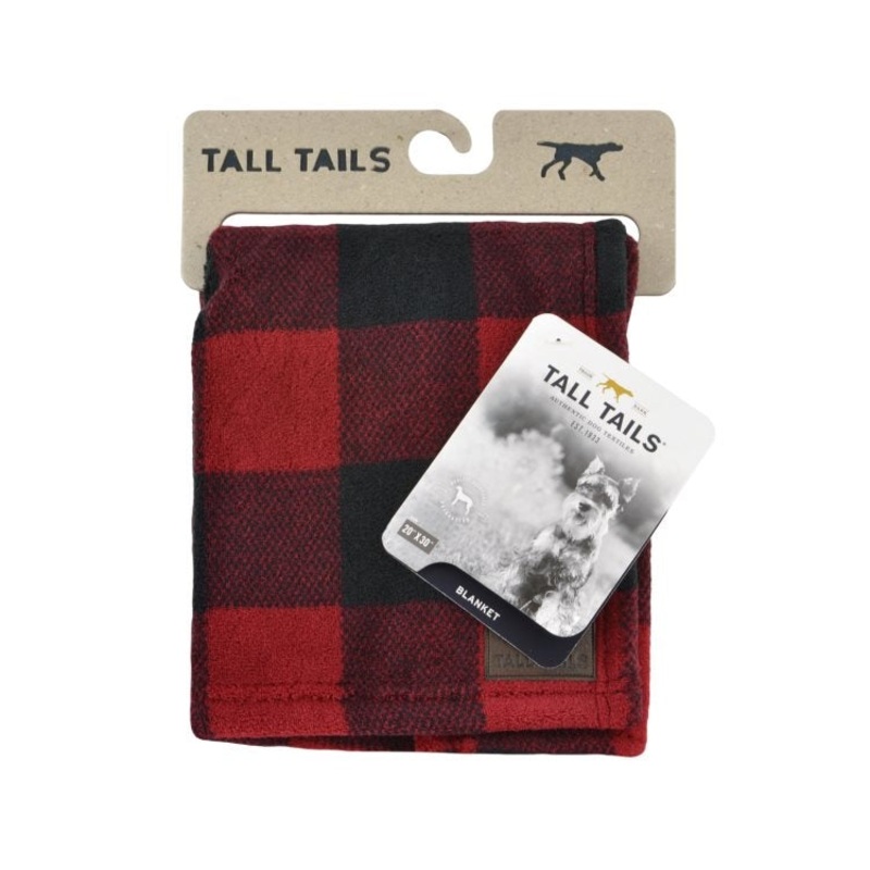 Tall Tails Fleece Blanket Hunter’s Plaid for Dogs 20 x 30 in