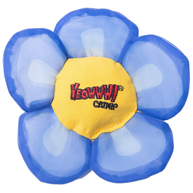 Yeowww! Daisy’s Flower Tops Catnip Cat Toys blue