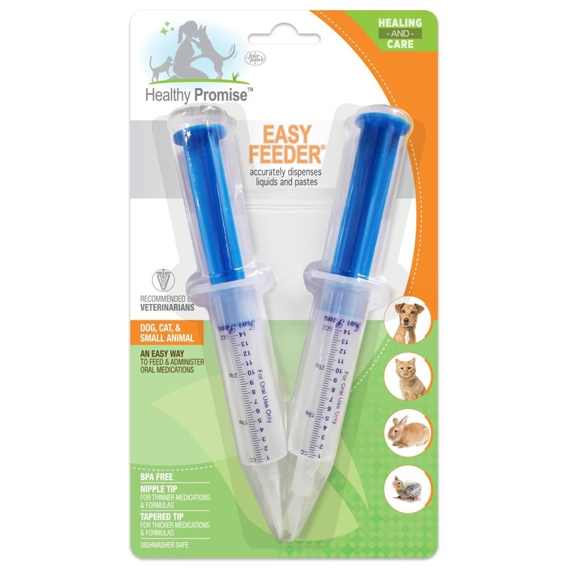 Four Paws Easy Feeder Pet Feeding Syringe for Dogs & Cats 2 pack