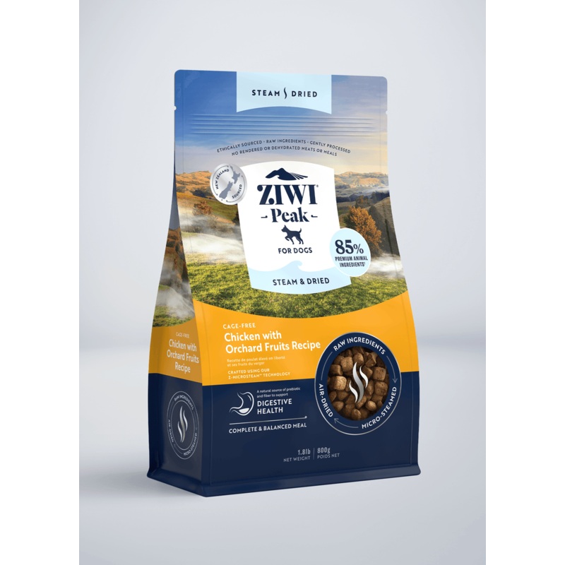 ZIWI Peak Steam & Dried Chicken with Orchard Fruits Recipe Air-Dried Dog Food 1.8 lb