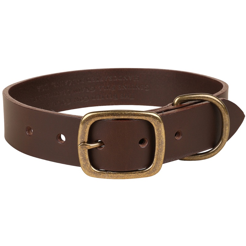 1.25″ Monterey Leather Dog Collar Medium