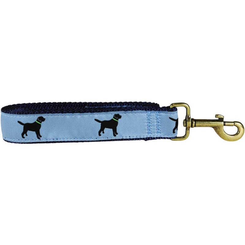 1.25 x 6ft Ribbon Dog Leash  Labradors, Blue