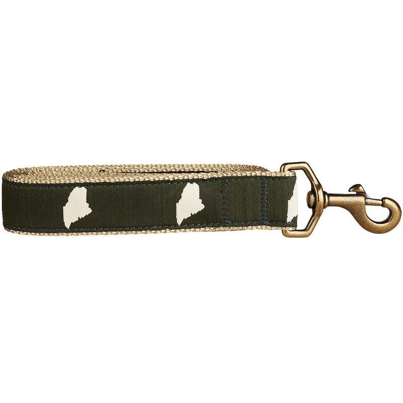 1.25 x 6ft Ribbon Dog Leash  Maine Silhouette