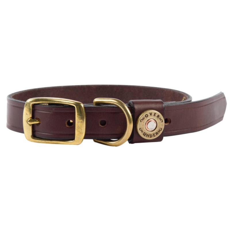 1″ Bridle Leather Dog Collar X-Small