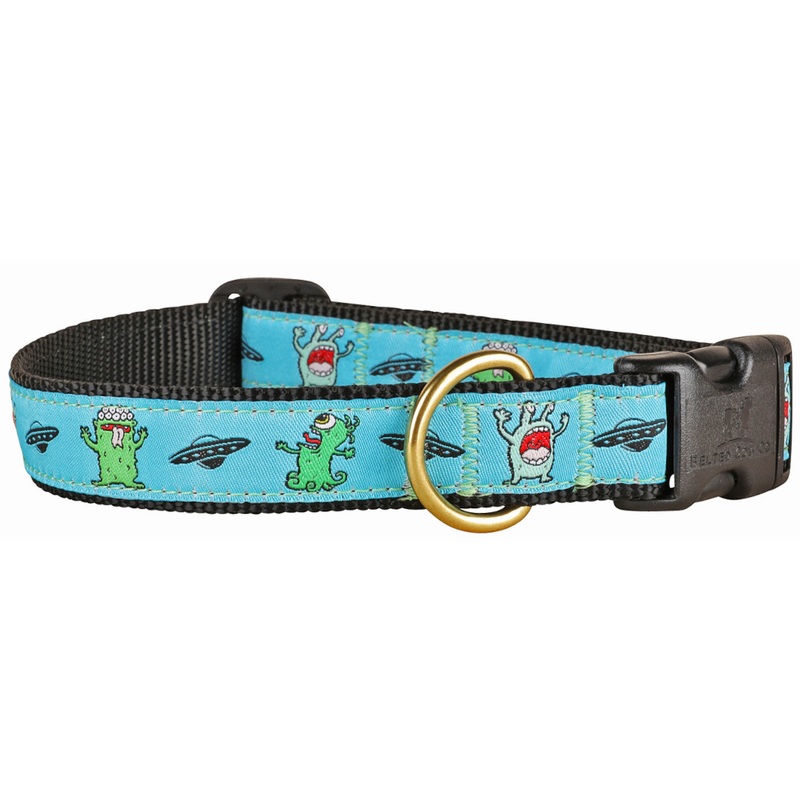 1 Ribbon Dog Collar  Aliens Small