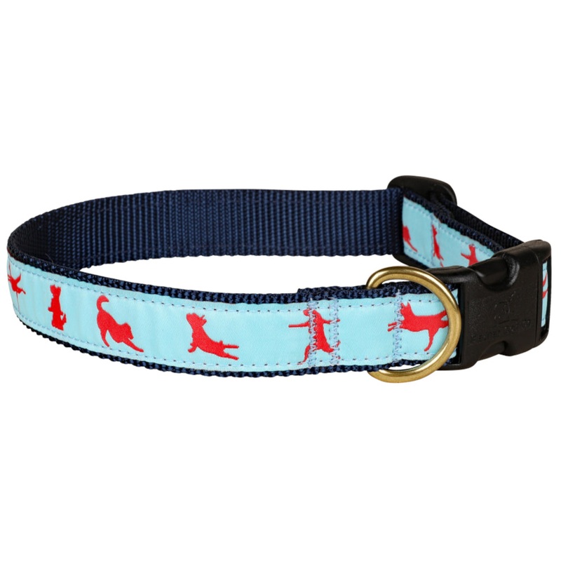 1 Ribbon Dog Collar  Yoga Dog Large