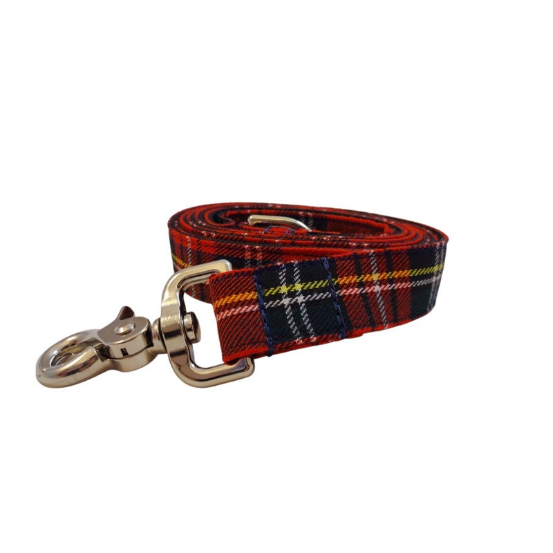 1 x 5ft  Ribbon Dog Leash  Scottish Tartan