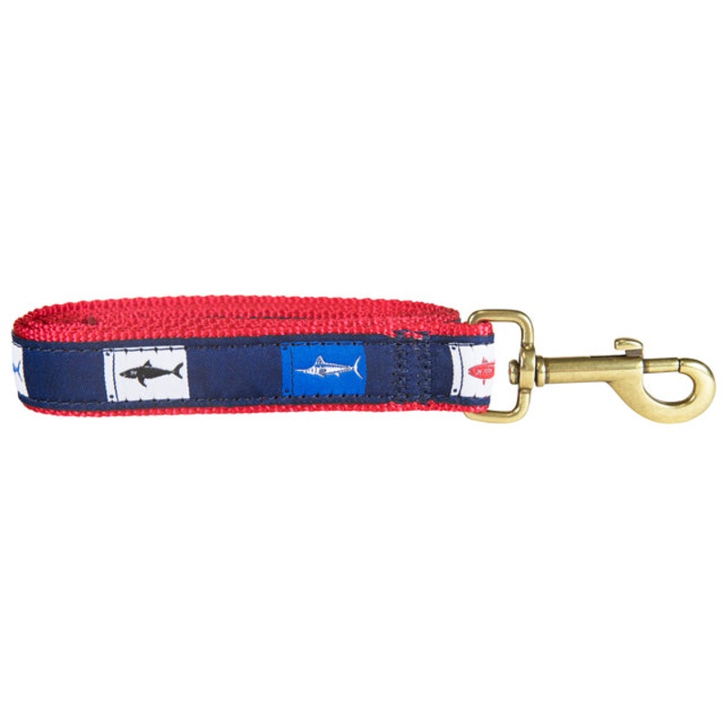 1 x 6ft Ribbon Dog Leash  Fish Flags