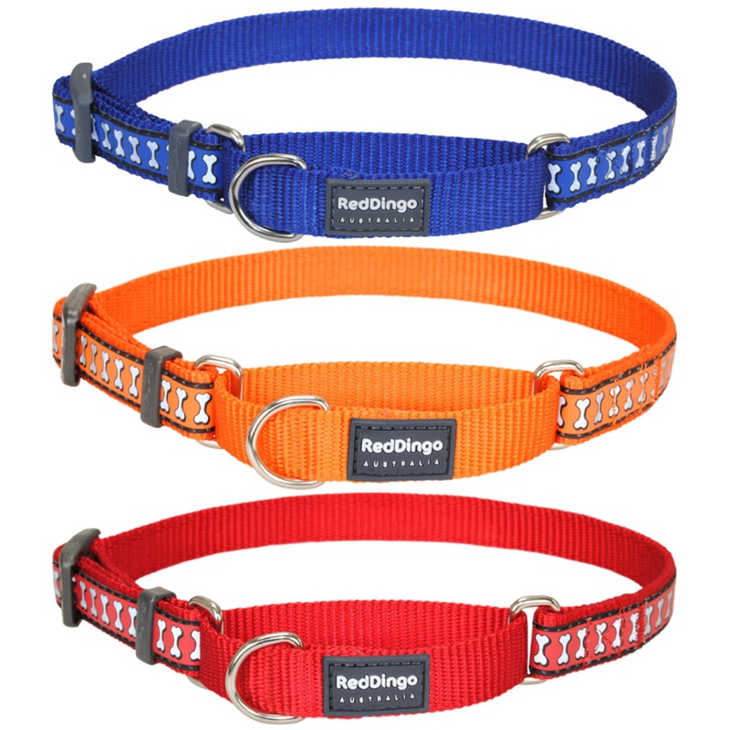 25mm Martingale Dog Collar – Large Black