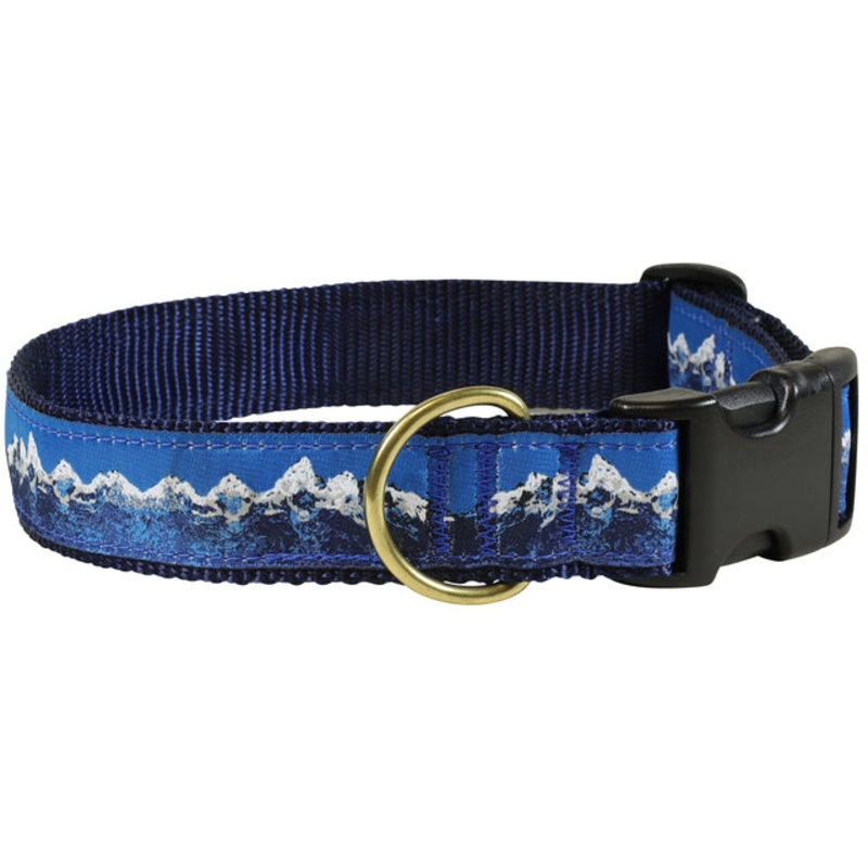 1.25 Ribbon Dog Collar  Mountain Range Medium