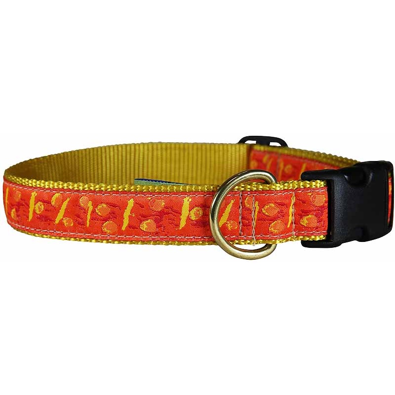 1 Ribbon Dog Collar  Hadlock Dots Small