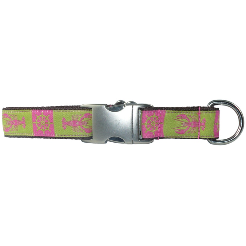 1 Ribbon Dog Collar  Lady Lobster Large