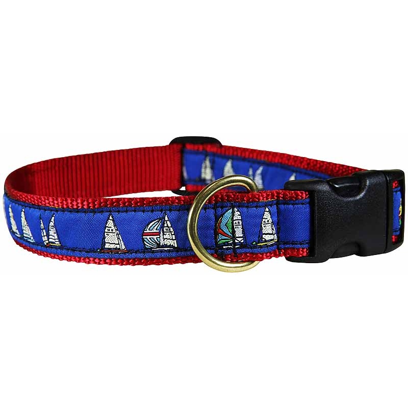 1 Ribbon Dog Collar  Rounding the Mark Small