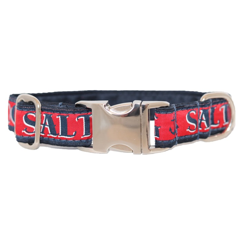 1 Ribbon Dog Collar  Salty Dog Large
