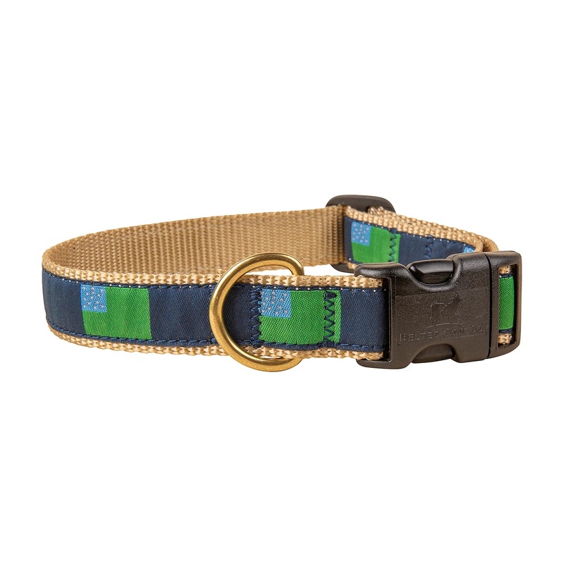1 Ribbon Dog Collar – Vermont Flag Small