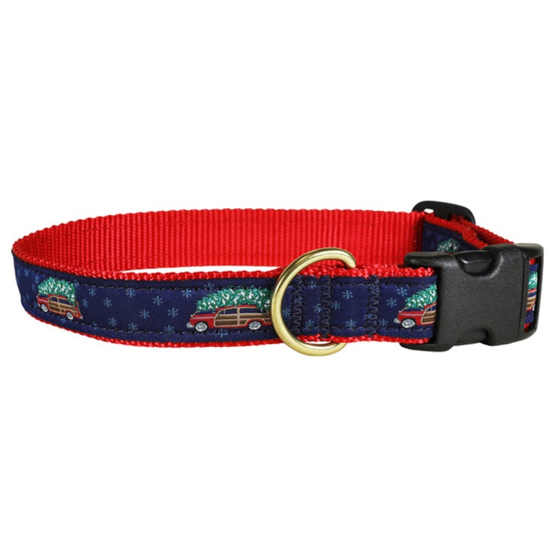 1 Ribbon Dog Collar  Woodie & Tree Small