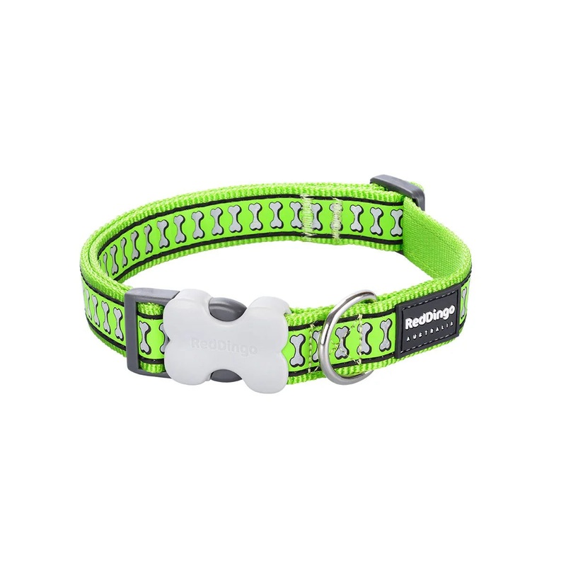 15mm Reflective Dog Collar – Small Black