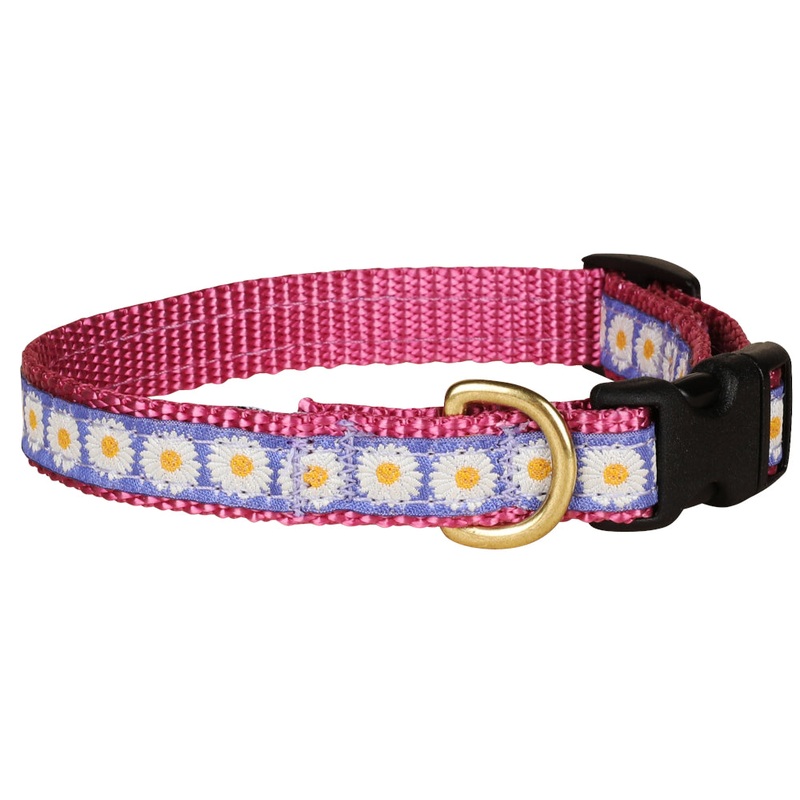 5/8 Ribbon Dog Collar  Daisy XX-Small