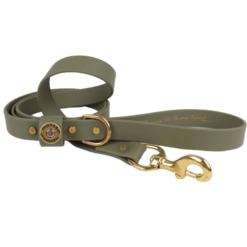 1″ x 5ft Mudproof Dog Leash – Olive Green