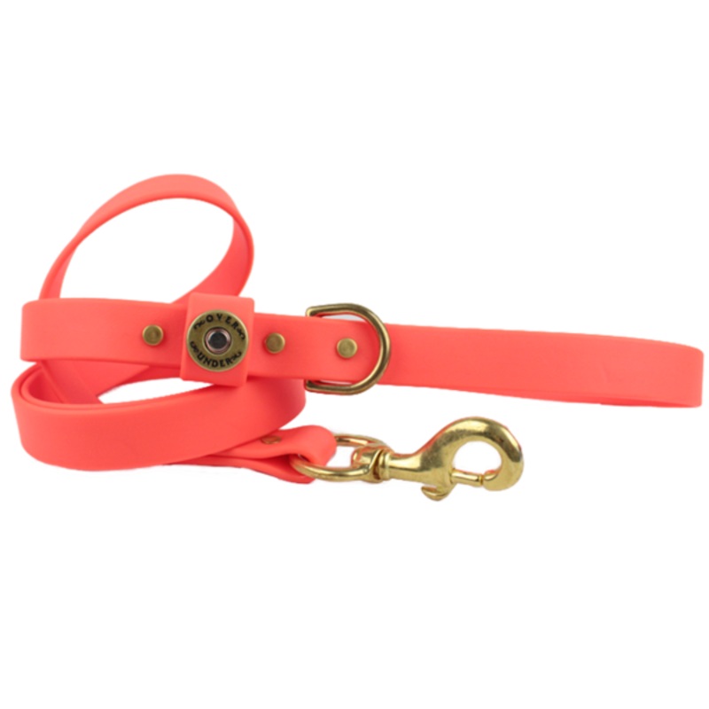 1″ x 5ft Mudproof Dog Leash – Orange
