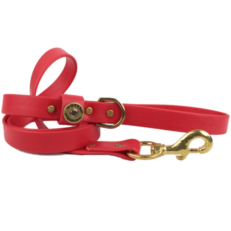 1″ x 5ft Mudproof Dog Leash – Red