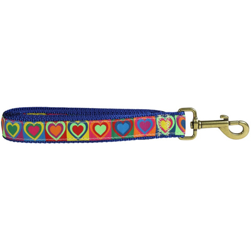 1 x 6ft Ribbon Dog Leash  Hearts